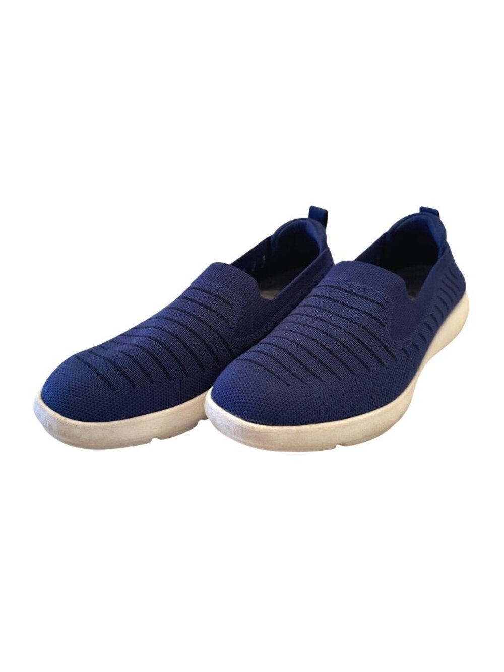 Abeo Verda Size 8 Stretch Navy Slip On Sneaker EUC Ortho Support Arch Women's
